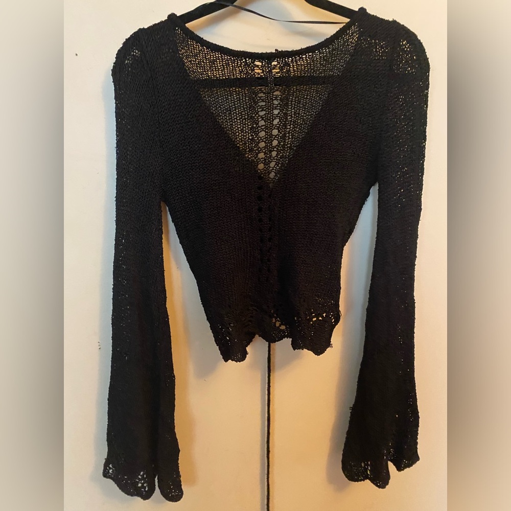 FREE PEOPLE CROCHET KNIT top zinnia NEW sz Sm - Picture 3 of 6